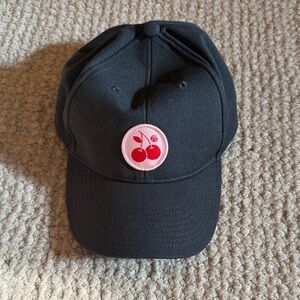 Chick-Fil-alA Black Cap with Cherry Patch